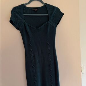 GUESS Dark Teal Midi Dress